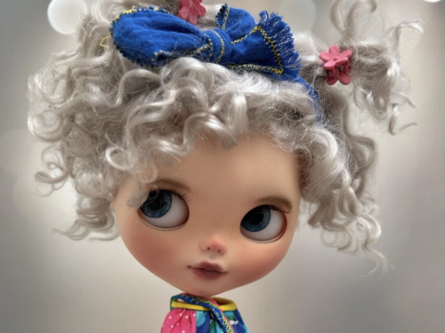 Original Takara Blythe Doll Blue Rabbit Custom Lynn
